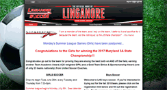 Desktop Screenshot of linganoresoccer.com